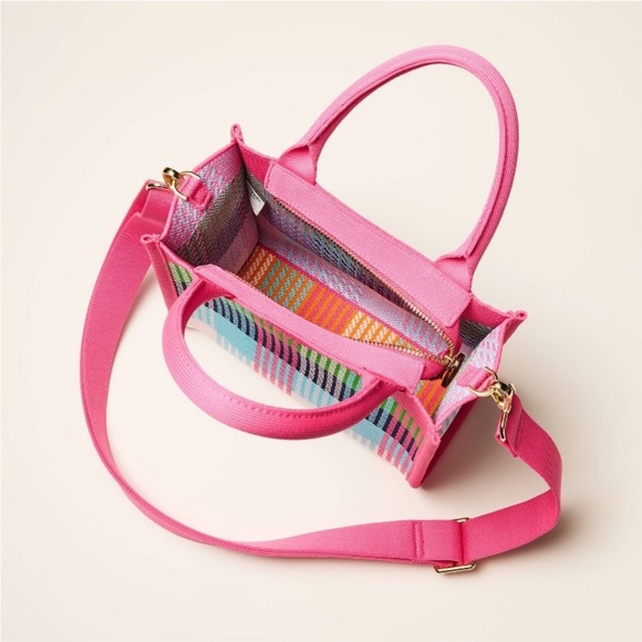 Plaid Knit Crossbody Bag Pink - Kate Spade New York x Target - Picture 3 of 5